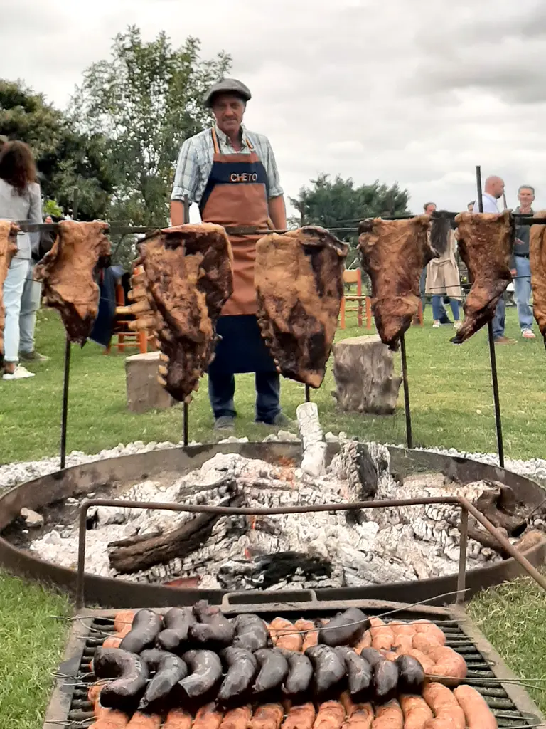 Barbecue party with Argentine meat