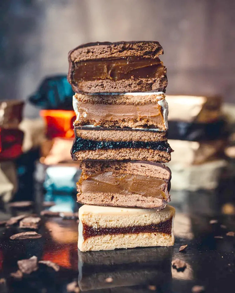 Alfajores with different fillings