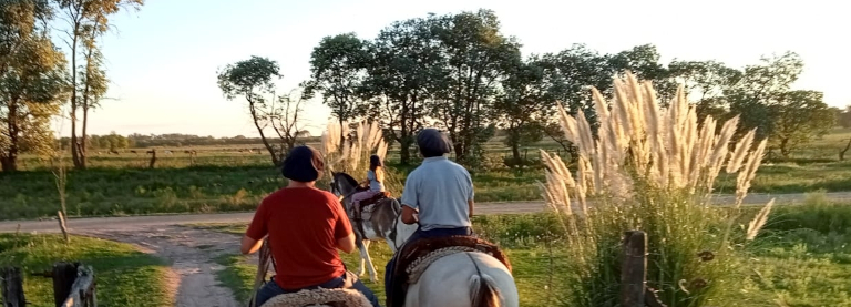 First Steps learning horse riding and Spanish